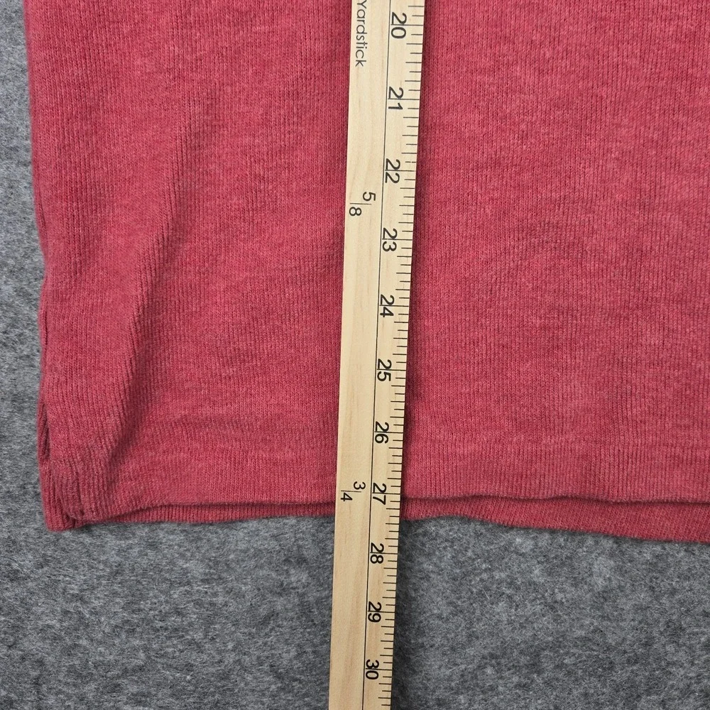 Polo Ralph Lauren Sweater Mens L Red Knit Cotton 1/4 Zip Pullover Preppy Pony - Picture 5 of 6